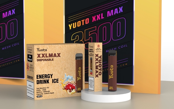Yuoto XXL Max 0% 2% 5% Nic Disposable E Rokok Cartridge Mesh Coil yang Diisi Ulang