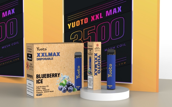 Yuoto XXL Max 0% 2% 5% Nic Disposable E Rokok Cartridge Mesh Coil yang Diisi Ulang