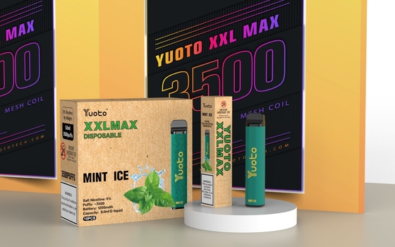 Rasa Buah Yuoto XXL Max 3500 Puffs Bar 9ml E Liquid Disposable Vape Pen 20mg Nic