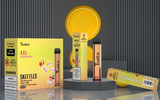 UN38.3 Jus Elektronik Terbaik Yuoto Disposable Vape XXL 2500 Puffs Device
