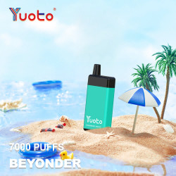 70g Yuoto Beyonder 7000 Puff Perangkat Vape Sekali Pakai Ketahanan Udara yang Dapat Disesuaikan