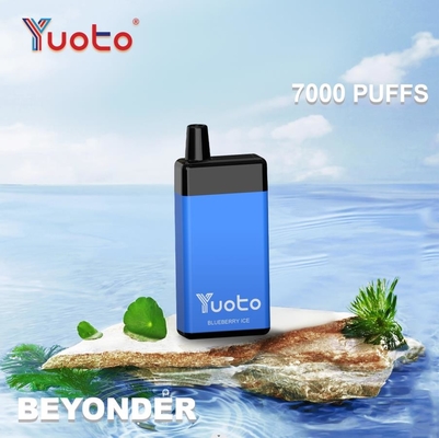 Original Yuoto sekali pakai Vape Beyonder 7000 Puffs Rechargeable Mesh Coil 15 Rasa Original