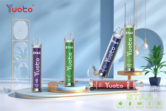 16 Warna Yuoto Vape Star 1000mAh 3.2V Baterai Rokok Elektronik