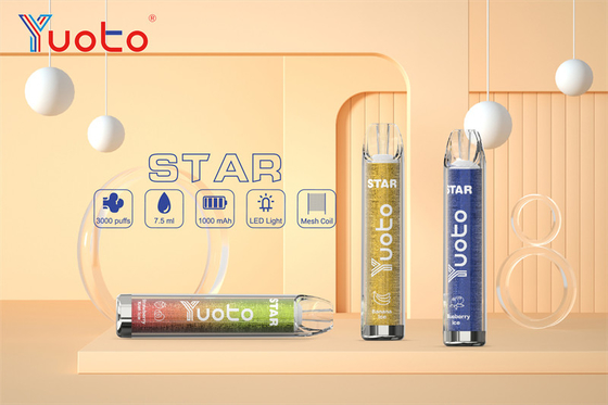 16 Warna Yuoto Vape Star 1000mAh 3.2V Baterai Rokok Elektronik