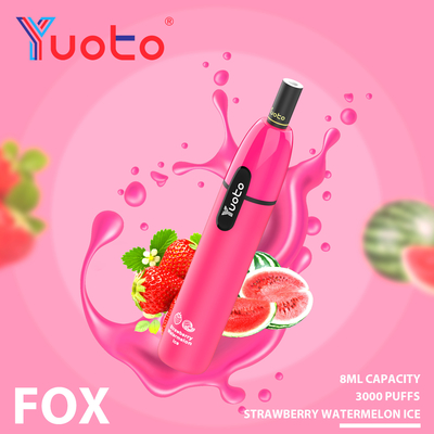 7.5ml E Liquid Sekali Pakai Yuoto Star Vape 3000 Puff 1000mAh RoHS FCC