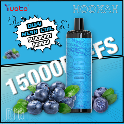 YUOTO Manufacturer DIGI 15000 Puffs Daul Mesh Coil Vape Adjustable Air Flow MTL dan DTL