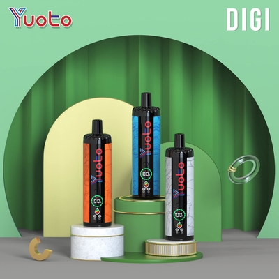 YUOTO sekali pakai Vape Plastik AL DualMesh Coil 15000 puffs 850mAh Adjustable Airflow 23 Rasa