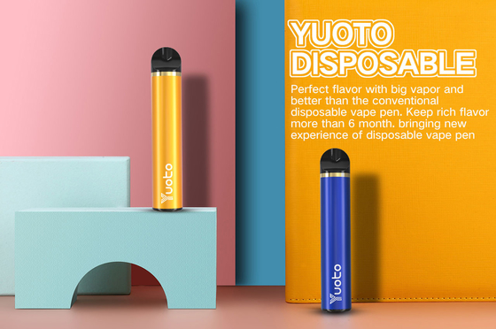 Yuoto Vape Populer dengan Kualitas Tinggi 5% Garam Nikotin Vape Sekali Pakai Asli Yuoto 1500 Puffs Vape Ecigs