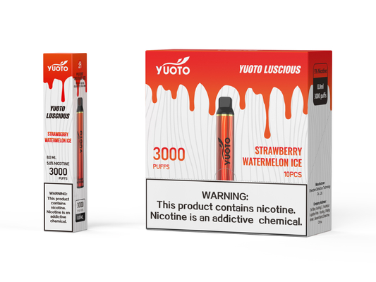 Yuoto luscious 22 Flavoured E Cigs Button Gratis, Mudah Digunakan Dengan Baterai 1350mAh