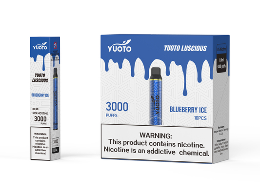 Yuoto luscious 22 Flavoured E Cigs Button Gratis, Mudah Digunakan Dengan Baterai 1350mAh