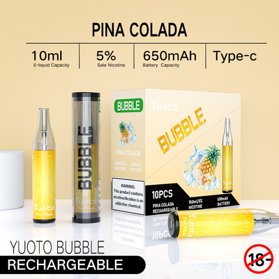 15 Flavours Pod System Devices 2300 Puffs Desain Silinder Dengan Pola Bertekstur