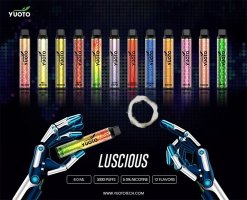Vape sekali pakai Yuoto luscious e cigarette vape 3000 puff shisha pen vapes 8ml pod 1350mAh cigar puff