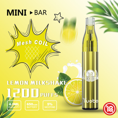 Vape Yuoto Mini Bar 1200puff Cartridge Sekali Pakai Dapat Diganti