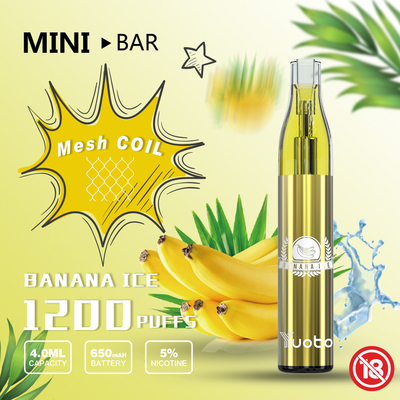 Vape Yuoto Mini Bar 1200puff Cartridge Sekali Pakai Dapat Diganti