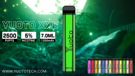 Yuoto XXL 2500puffs Kit Vape Sekali Pakai 1200mAh 7ml Rokok Elektronik