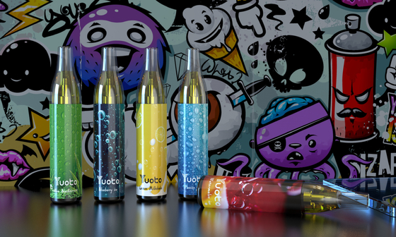 Yuoto bubble 4000puffs 650 mah 10ml mesh coil vape isi ulang sekali pakai non disjunction pina colada ecig vapor
