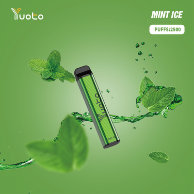 Compact 2500 Puffs Disposable Vape Bar Pra Dibebankan Untuk Lebih Dari 18 Usia