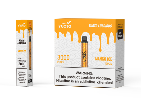 penarikan otomatis diaktifkan Yuoto luscious 5 Salt Nic Disposable Vape
