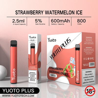 Yuoto 800 Puffs Vape Dengan 11 Rasa Origal Area Kapasitas Jus 2.5 ML
