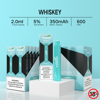 Sistem Pod Sekali Pakai Yuoto Smart 600 Puffs Bar Total 12 Rasa 350 MAh