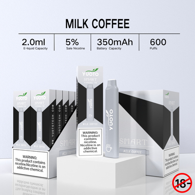 Yuoto Smart 600 Puffs Vape 12 Rasa Sistem Pod Sekali Pakai Es Merah Muda