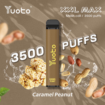 FCC 1200 Mah Yuoto Vape sekali pakai XXL MAX 3500 Puffs Perangkat Rasa