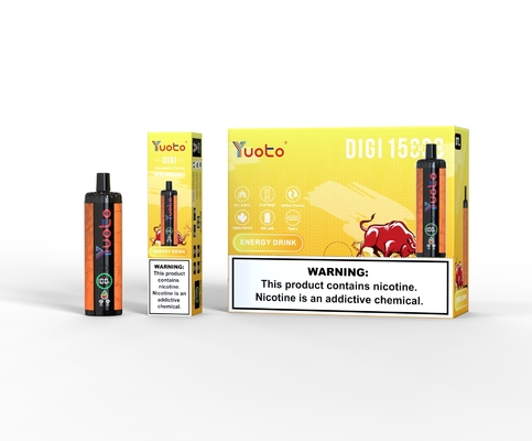 Yuoto DIGI 15000 Puffs Daul Mesh Coil Vape Aliran udara yang disesuaikan