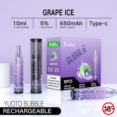 Pabrik asli di Cina Yuoto bubble 4000 puff 10 ml 650 mAh isi ulang yuoto pod vape sekali pakai mesh coils